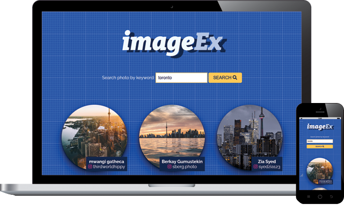Desktop and mobile preview of imageEx