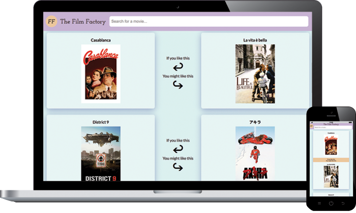 Desktop and mobile preview of The Film Factory
